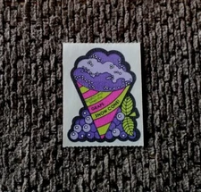 Vintage Mello Smello Sniff Stickers - Grape Snow Cone  Mod - Great Cond/Scent!