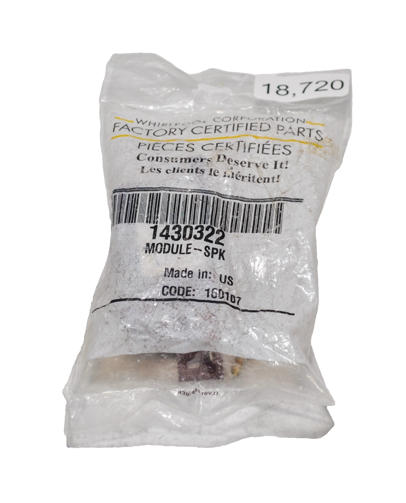 Whirlpool 1430322 Range Stove Oven Igniter Spark Module-image