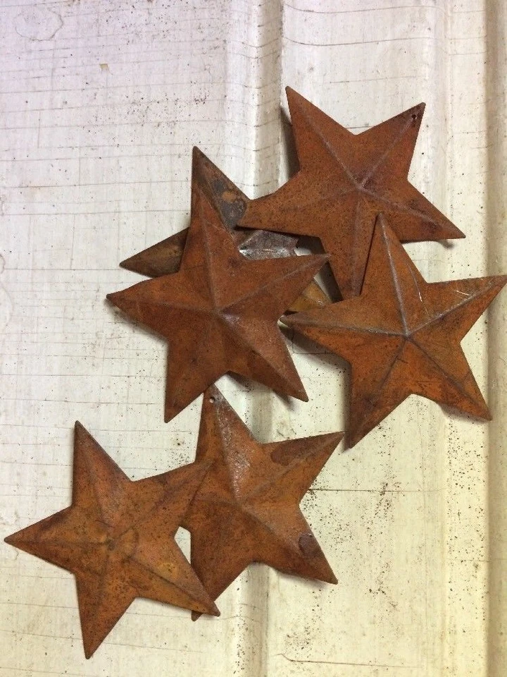 200 TOTAL Rusty Barn Stars Star (100) 1.5" & (100) 2.25" Country Rust Rustic ** - Image 2 of 4
