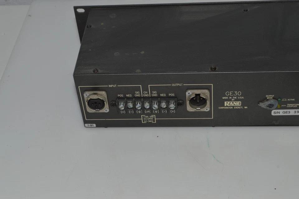 *TC* RANE GE30 GE 30 GRAPHIC EQ EQUALIZER  (DEP27) - Image 4 of 4