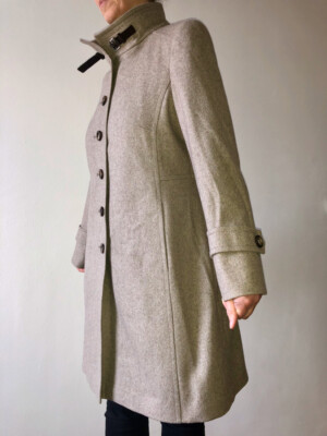 Basler Wollmantel sand/beige 38 Wintermantel Übergangsmantel +wie