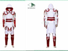 Mortal Kombat 11 Cosplay Scorpion Halloween Man White red Costume