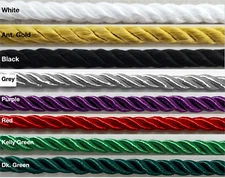 3/16" Twist Cord Rope Trimming - 18 Continuous Yards - MADE IN USA!
