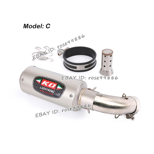 For Honda CB1000R 2007-2017 Motorcycle Exhaust Middle Pipe Link Muffler Tip - Picture 4 of 12