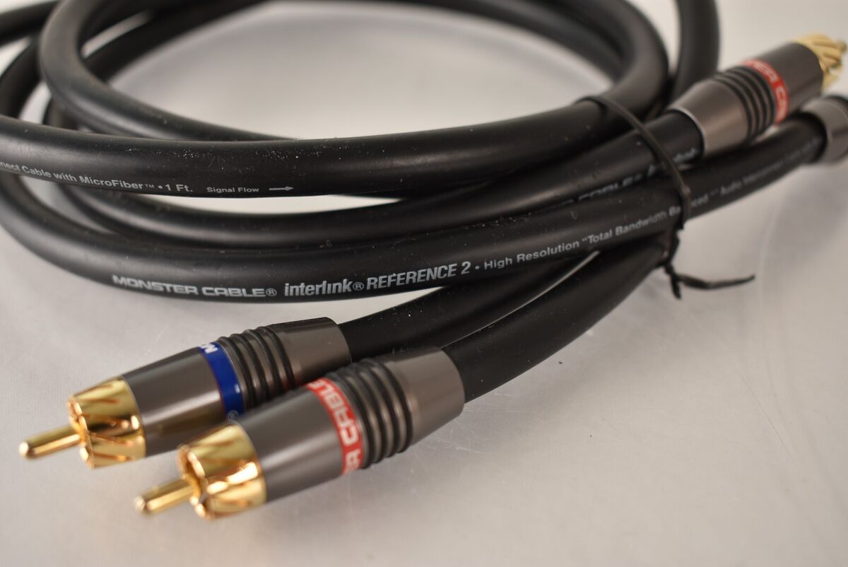 1m RCA Pair of Monster Cable Interlink Reference 2 Stereo 1m RCA Pair of Monster Cable Interlink Reference 2 Stereo