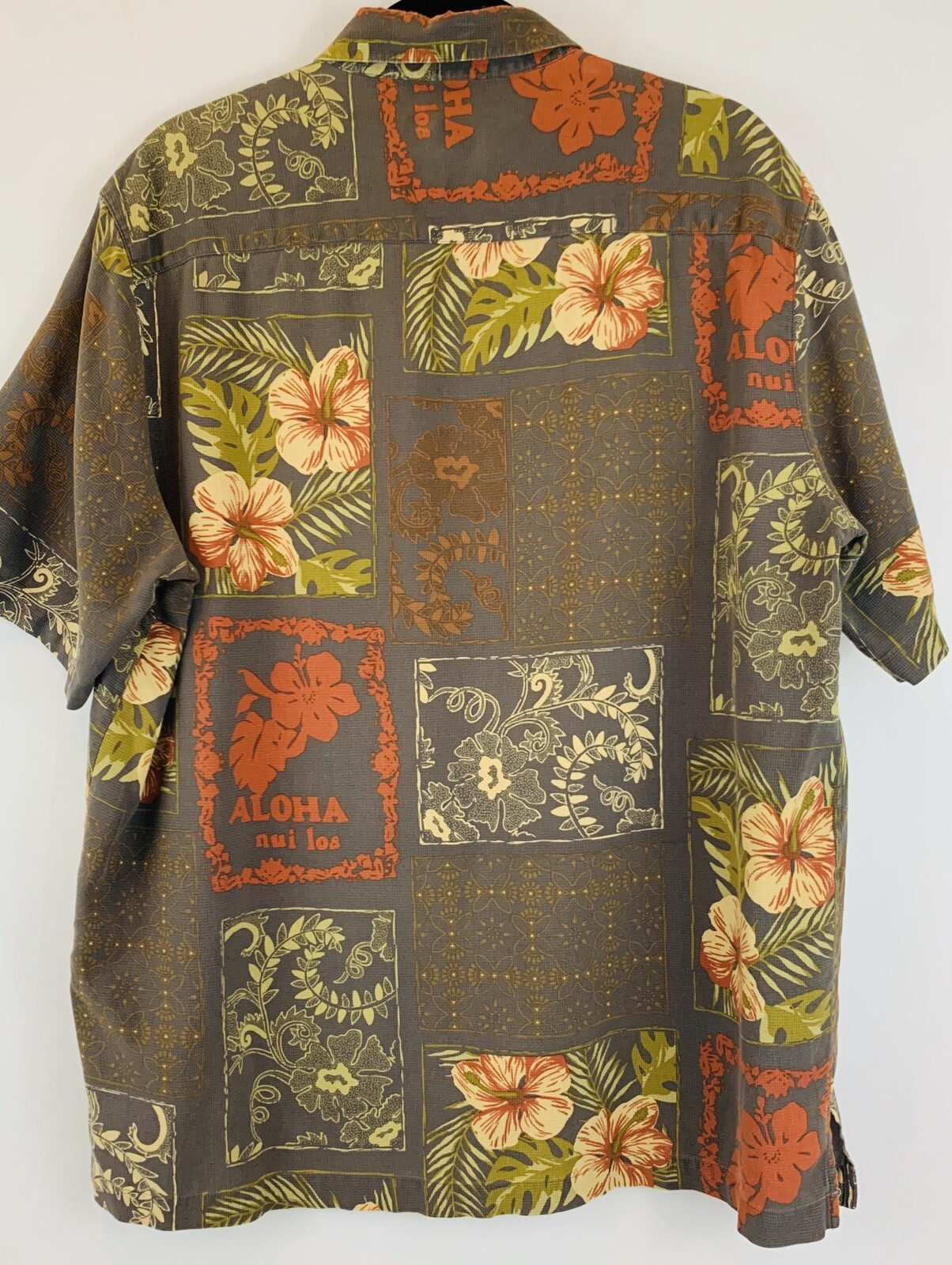 Caribbean Pineapple Men’s Retro Large Hawaiian Camp S… Gem