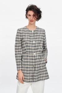 plaid frock coat