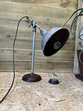 Vintage Industrial Age Engineering Bench Lamp Adjustable Desk Lamp Distressed.