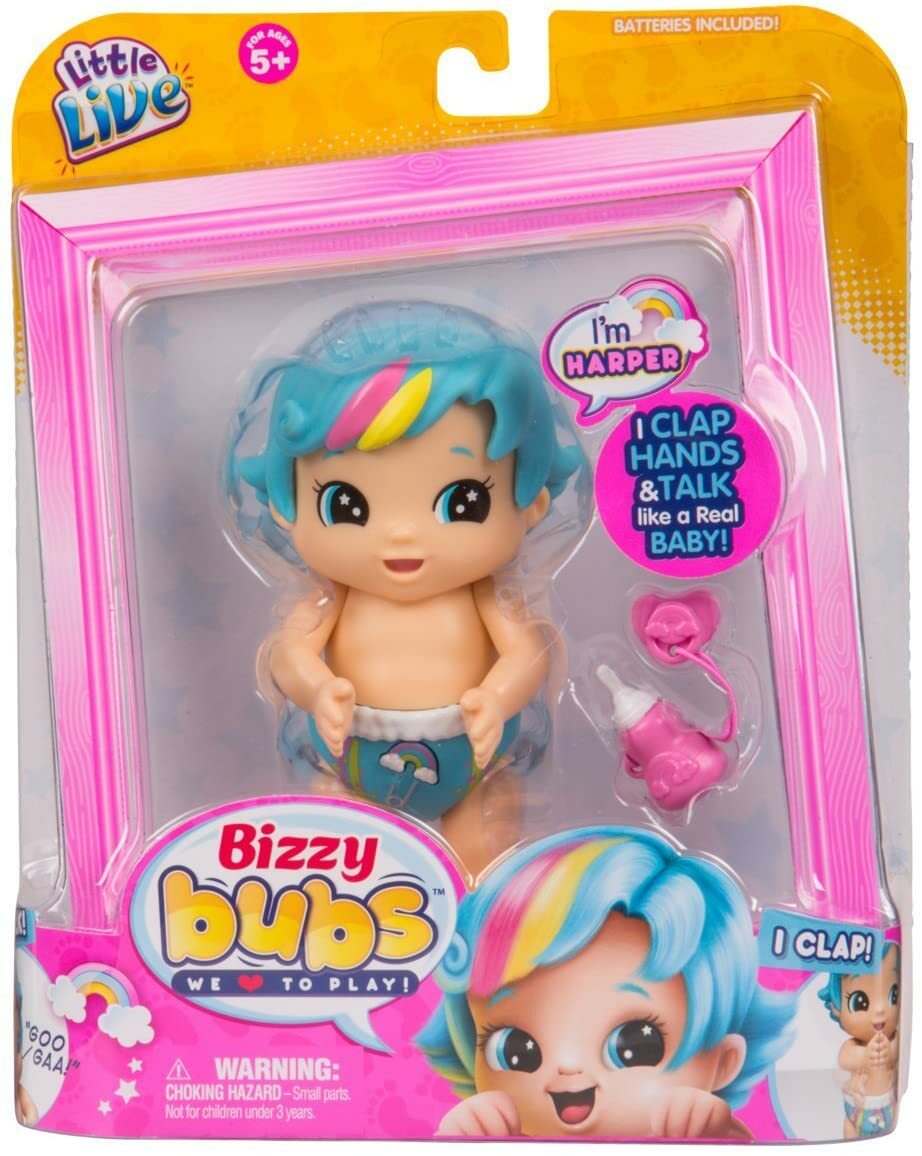 Little Live Bizzy Bubs Clap Baby Harper Childrens Toy NEW FREE