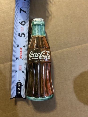 Vintage Coca Cola Bottle Shaped Tin Box Christmas Ornament Custom1996 - Picture 8 of 10