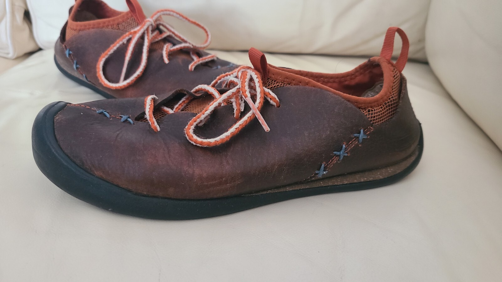 KEEN Scarpe da trekking stringate in pelle fodera in rete SM 1108 da donna taglia 7 5