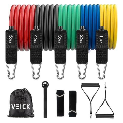 VEICK Resistance Bands, Exercise Bands, Workout  Assorted Colors , Styles 