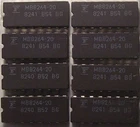 DRAM 64kx1 Dynamic RAM 64k x 1 200ns MB8264-20 CERAMIC DIP - 8 pieces