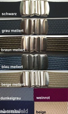 ABC - ELASIKGÜRTEL elastischer Gürtel Schnellverschluss Damen u. Herren Stretchgürtel 3 cm breit