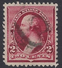 US Sc. # 219D - 2c Lake - Sound - VF / XF Centering & BIG Margins!      (P-9054)