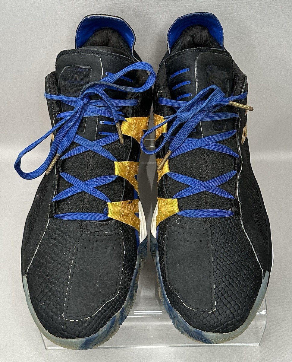 Adidas Dame 6 Stone Cold Austin 3:16 Men's Size 11 Black Gold Blue