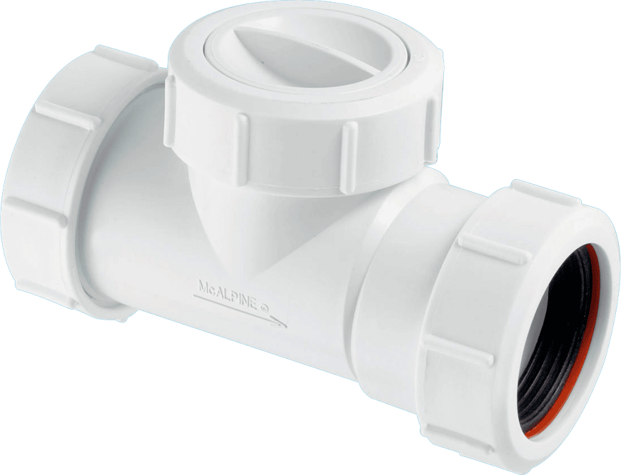 Mcalpine T28M-NRV 1.5"" Multifit In-line Non-return Valve Prevent Backflow, White