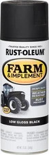 Rust-Oleum 280130 Farm & Implement Spray Paint, 12 Ounce (Pack of 1), Black 