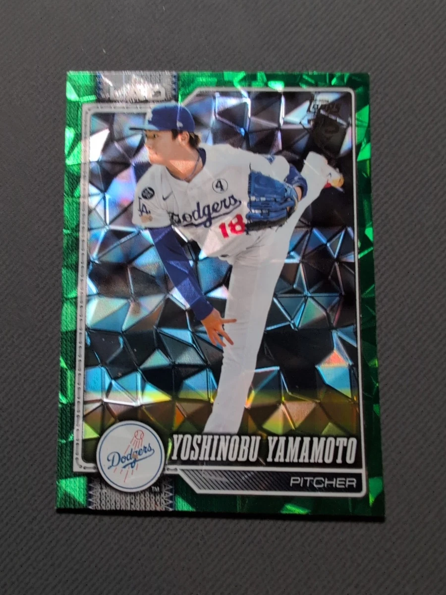2026 Topps Series 1 - Yoshinobu Yamamoto #90 Green Diamante Foil
