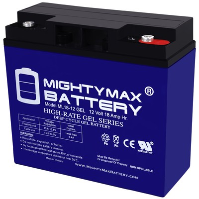 Mighty Max 12V 18AH GEL Replacement Battery for Bright Way BW-12180