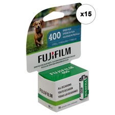 FUJIFILM 400 Color Negative Film 35mm Roll Film, 36 Exposures - 15 Pack