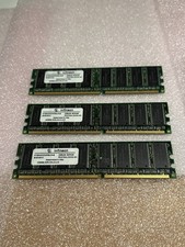 3 Qty Infineon HYS64D32300GU-6-B 256MB PC-2700U DDR-333 N-ECC RAM Memory