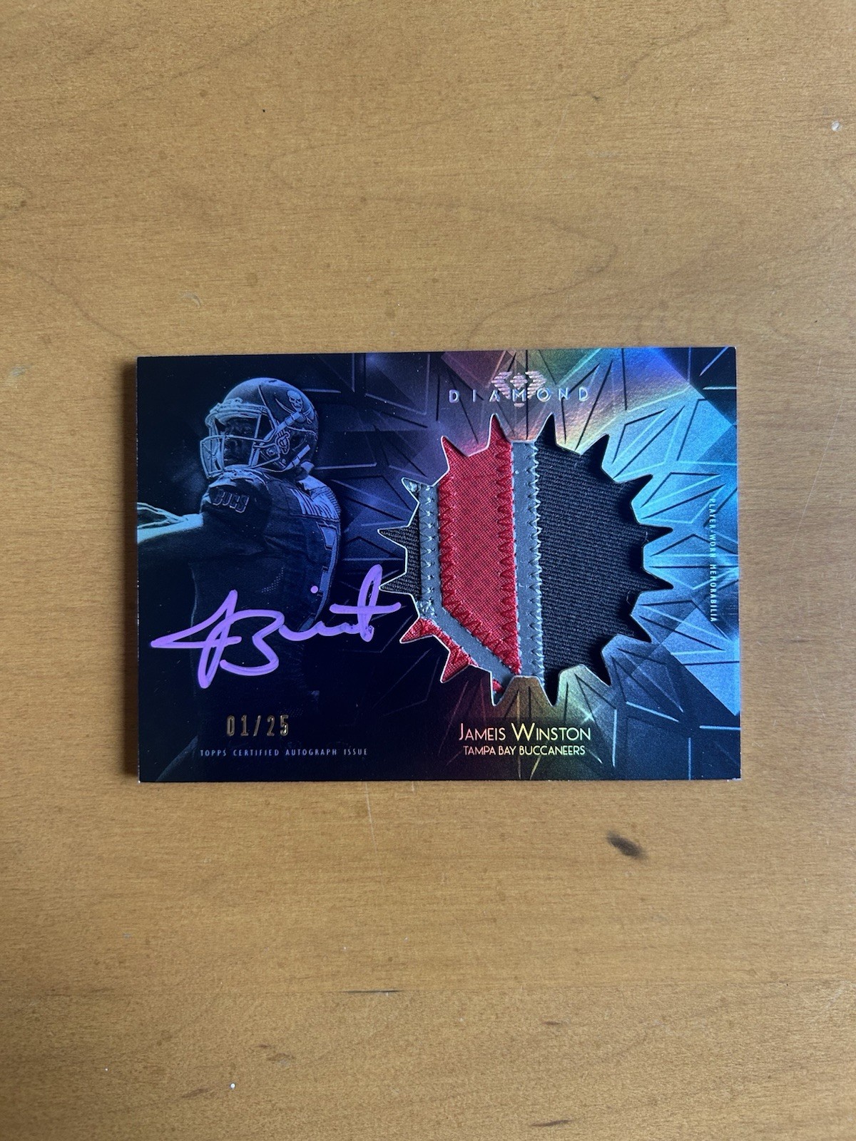 Jameis Winston Topps Diamond Rookie Autograph Jumbo Patch #JW Base