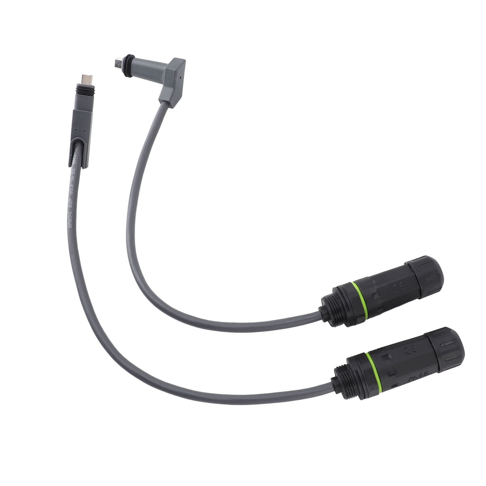 2PCS SPX Plug-RJ45 Connector Adapters IP68 Waterproof Ethernet Cable Adapter For