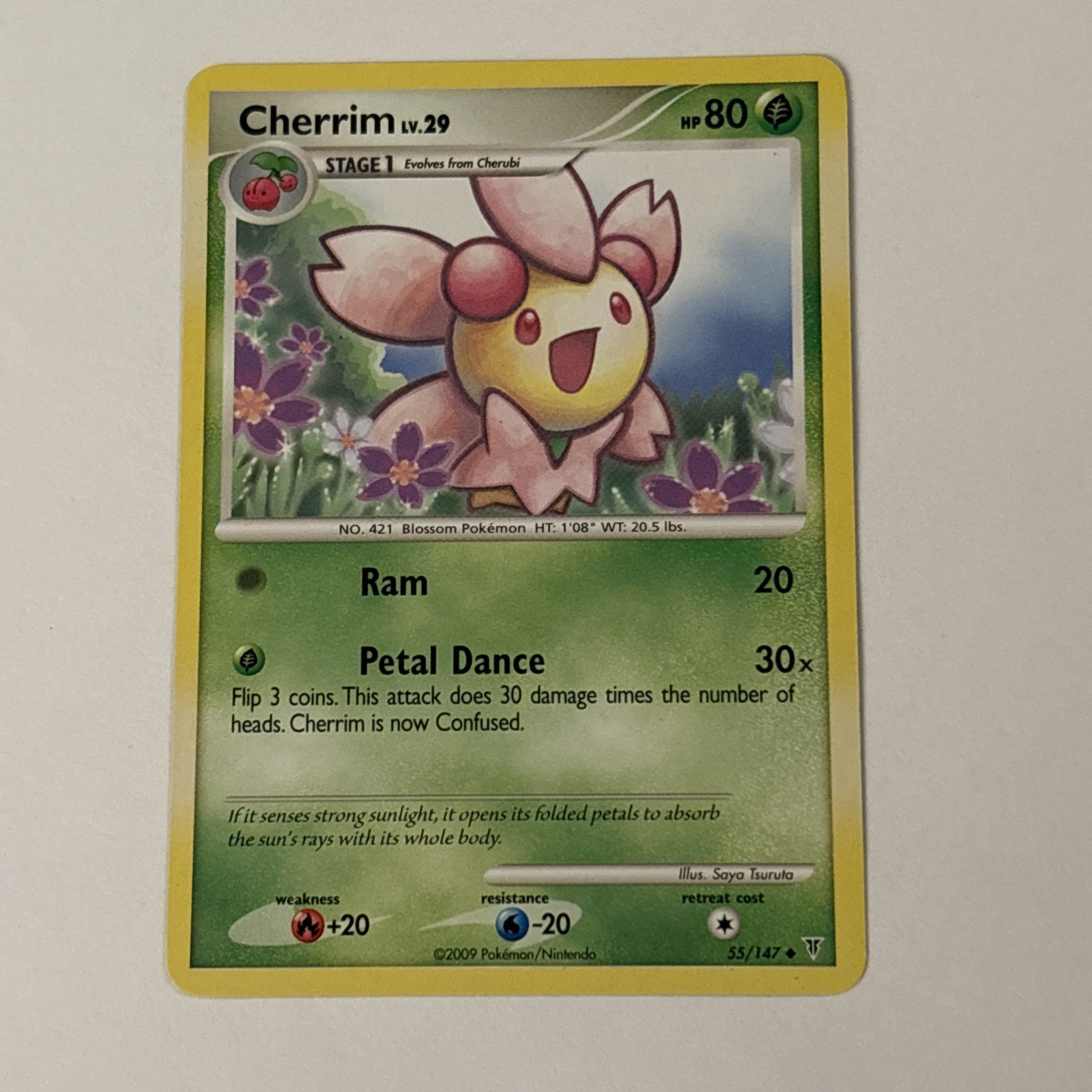 Pokemon TCG Card 2009 Supreme Victors - Cherrim 55/147