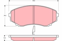 Bremsbelagsatz Scheibenbremse TRW GDB3255 FüR MPV LW Mazda 2 Lwew LW3W