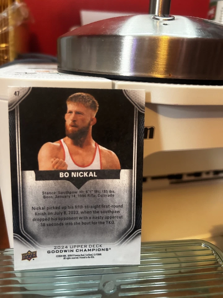 2024 Upper Deck Goodwin Champions - Bo Nickal #47 - Image 2 of 2