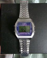 Timex Fortnite Digital Quartz Watch Stainless Steel Bracelet 30m Day/Date Box
