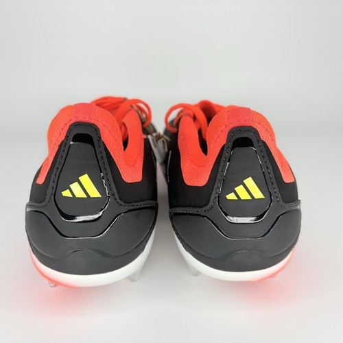 Adidas Predator Elite Low FG Black Solar Red Soccer Cleats Men's 8 IG7777 - Picture 5 of 7