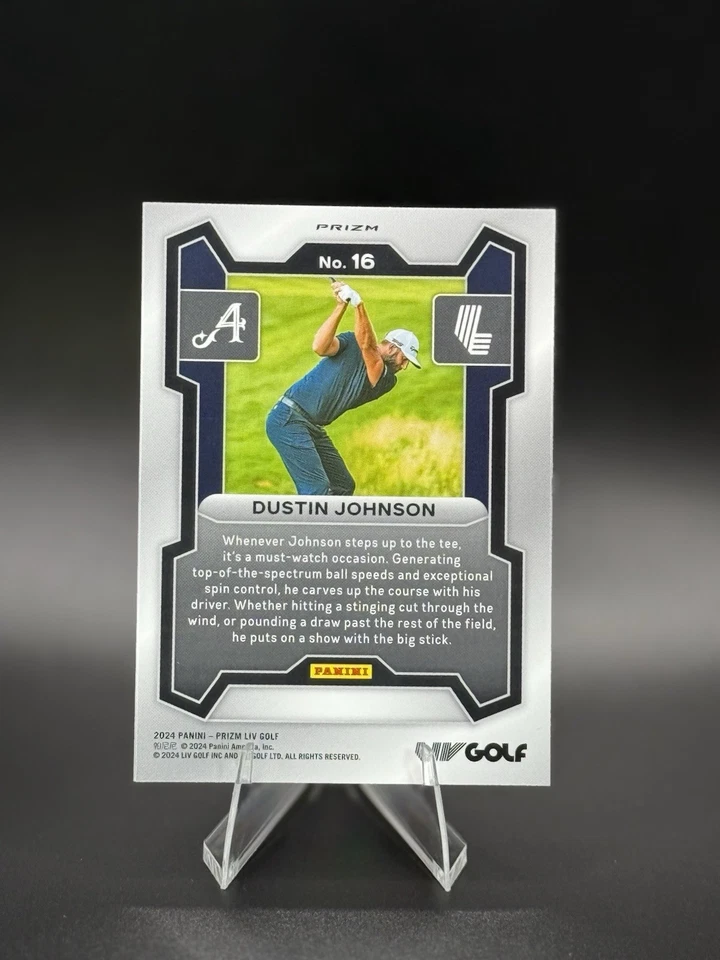 Variación de golf Panini Prizm LIV 2024 Dustin Johnson #16 Foto 2 de 2