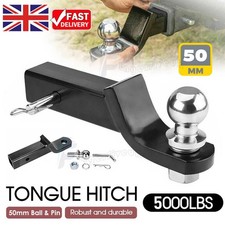 50mm Trailer Ball Mount Tongue Hitch Receiver Heavy Duty Towbar Caravan Truck
