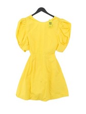 NA-KD A-Line Midi Dress in Yellow