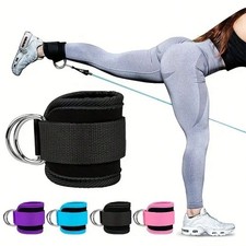 1/2PCS Adjustable D-Ring Ankle Strap for Cable Machines  Resistance Bands