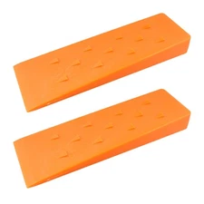 Felled | Spiked Felling Wedges – 10” Inch Orange Plastic Wedge – 2 Pack