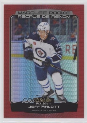 2022 O-Pee-Chee Platinum Marquee Rookies Red Prism Jeff Malott Rookie RC 13ft
