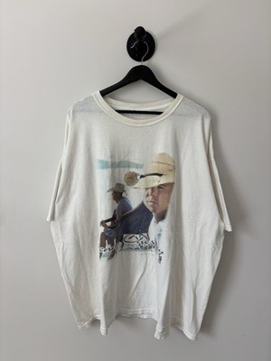 Vintage Kenny Chesney Shirt Mens 2XL White 2000s Country Music Tour Oversize