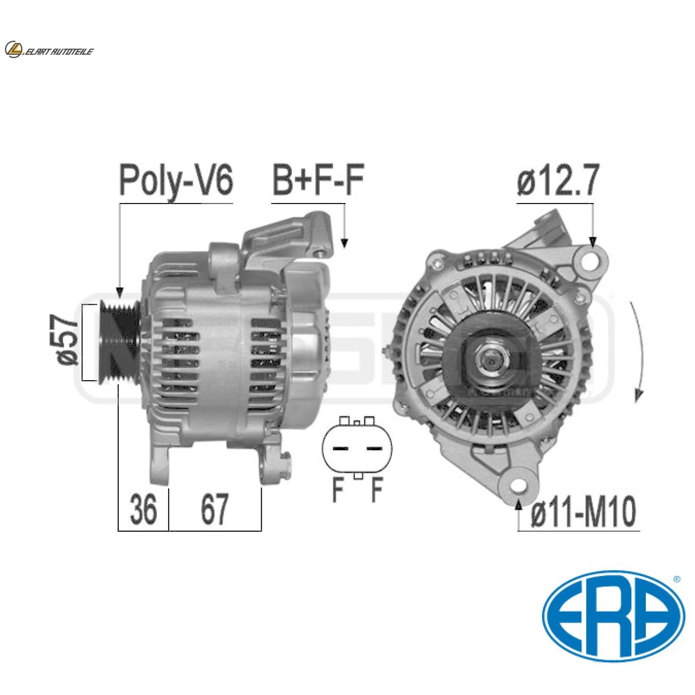 GENERATOR 209345A FÜR JEEP GRAND/CHEROKEE/II/Mk/SUV ERH 4.0L 6cylEVC/EVA 4.7L