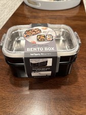 2 Pc stackable stainless steel lunch box 40.6 oz 1200 ML Bento box Leak free