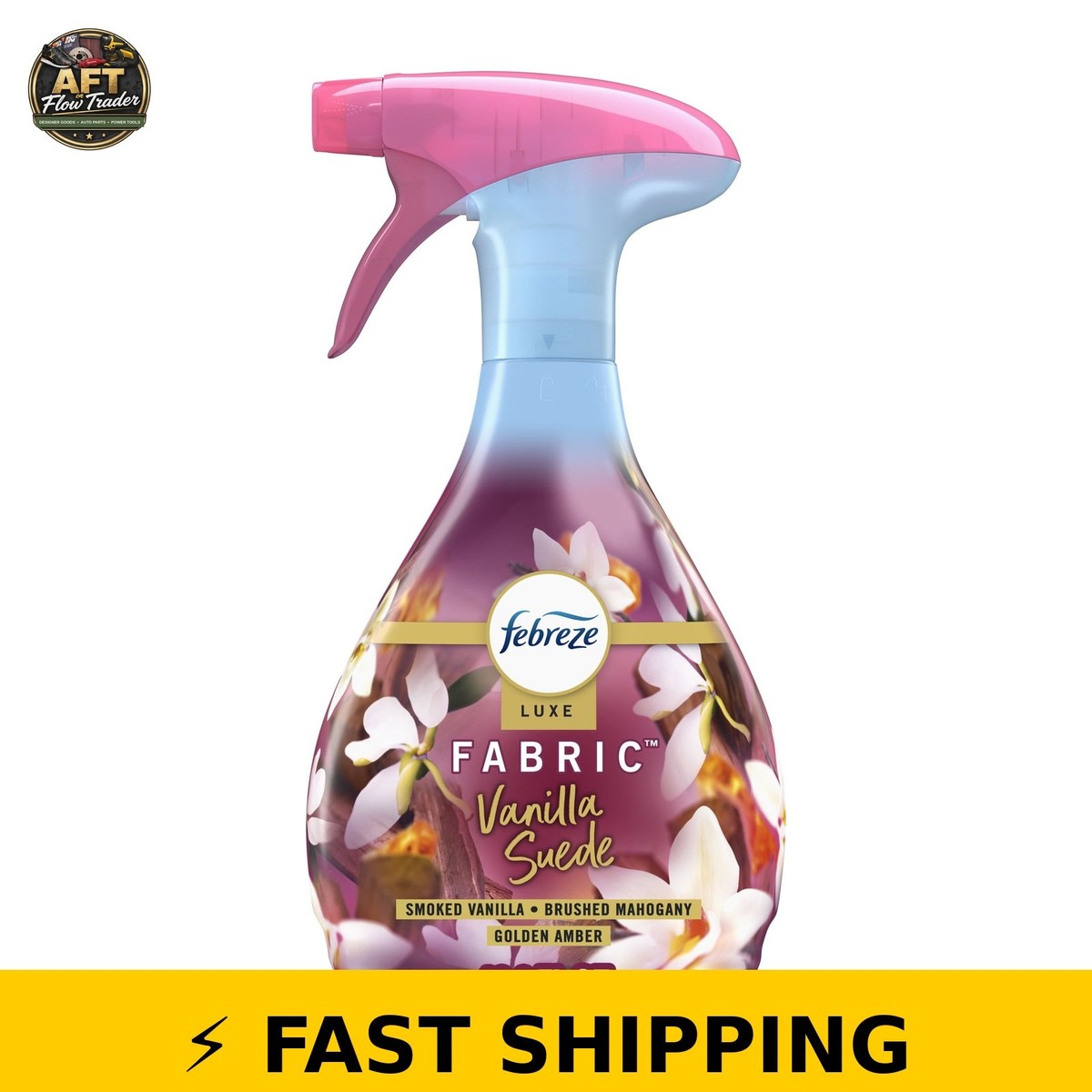 Febreze Fabric Spray Odor-Fighting Refresher, Vanilla Suede, 16.9 fl oz