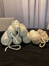 Lot of 6 Skeins Polyester Macrame Cord in Natural Beige Color BOHO