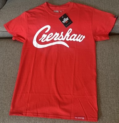 The Marathon Clothing Sz SMALL Limited Edition CRENSHAW T-Shirt Red & White NB1
