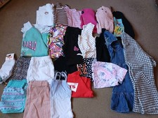 Large Bundle Girls Clothes Age 9-10 Years T-shirts Shorts Tops Coat Next M&S