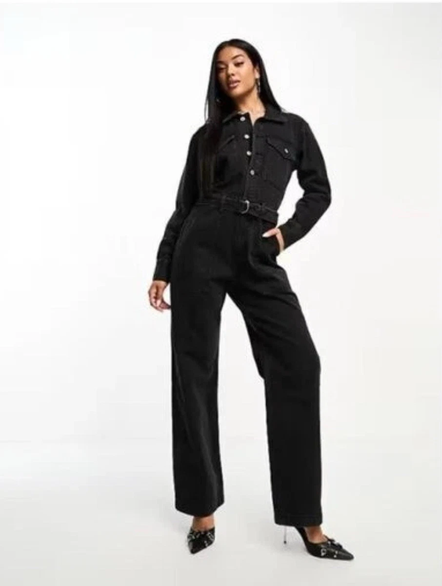 Denim Jumpsuit Black Jumpsuits & Rompers for Women for sale | eBay
