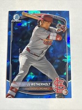 2025 Bowman Chrome Sapphire Base Ref JJ Wetherholt SP Cardinals Pack Fresh!