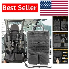 Durable MOLLE Car Seat Back Panel - Organized Storage for Tactical Gear, 1 Pack