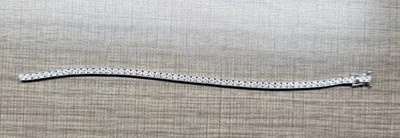 Moissanit Tennis Armband 3mm Stein 7,5'' Silber 925 Glied abgebrochen - muss repariert werden